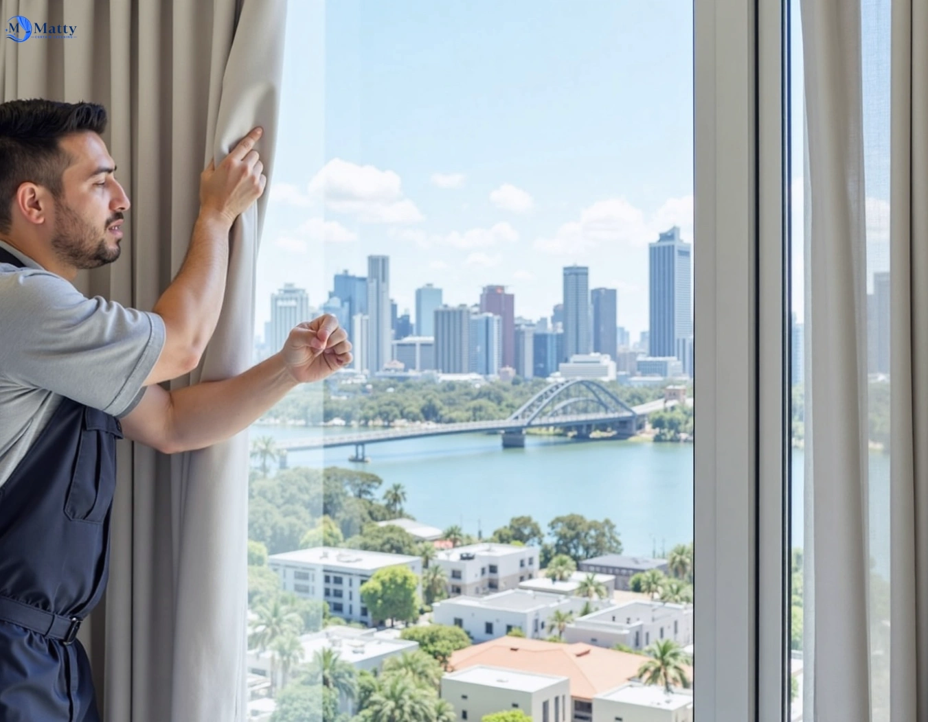 Professional curtain steam cleaning service menai-nsw QLD by Matty Curtain Cleaning